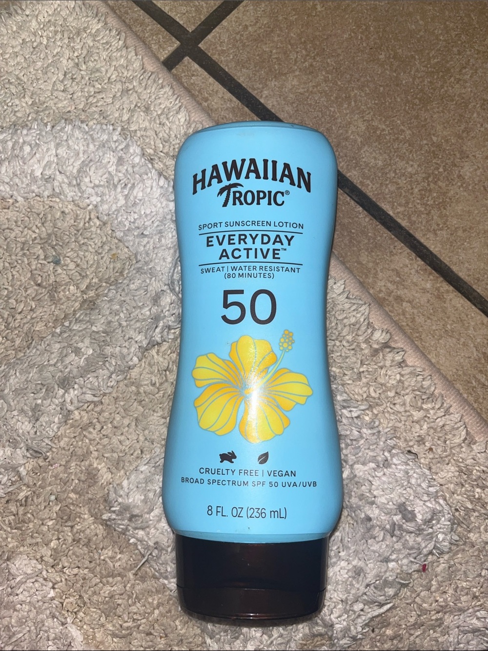 Hawaiian Tropic Everyday Active SPF 50 Sport Sunscreen Lotion - Light Blue